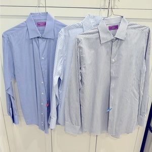 3 LORENZO UOMO dress shirts - 2 - 16 1/2 34/35   1. 16. 34/35